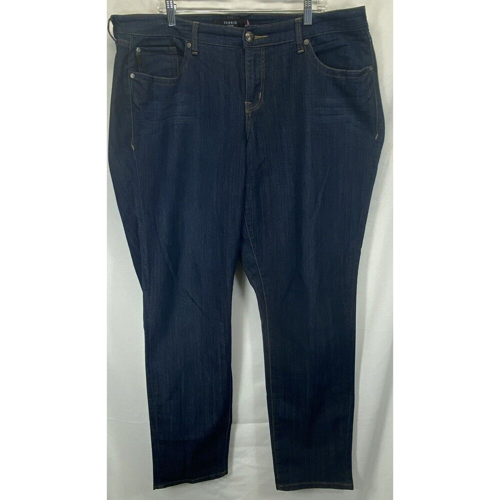 Torrid Denim Woman's Jeans Size 20R 42-44x32.5 Blue Stretch Pockets RN120684